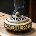 Ceramic Enamel Lotus Incense Burner