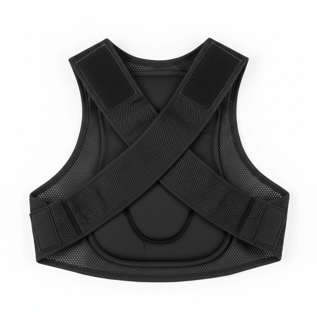 Vicorrect posture corrector back brace in black