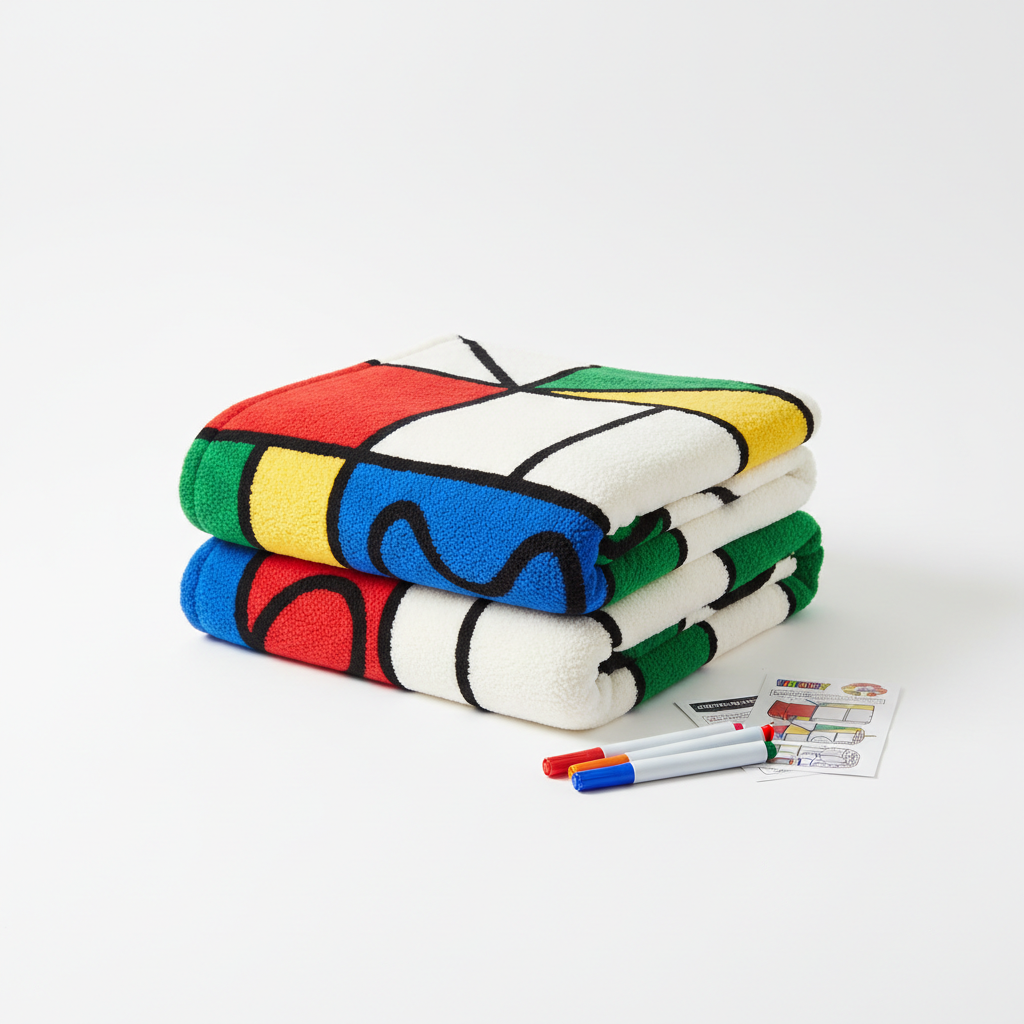 Coloring Blanket DIY washable crafting sofa throw