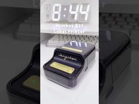 NIIMBOT B21 Label Maker Machine,Bluetooth Barcode Label Printer Printing Size 20-50mm,Compatible with iOS & Android for Clothing,Jewelry,Supermarket (Milky White)