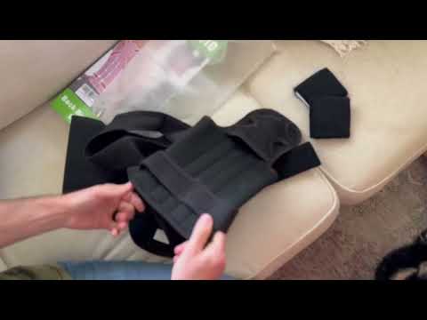 Vicorrect Posture Corrector for Women and Men: Back Brace Support - Shoulders Straightener Relieve Upper Back Pain (Black, Medium)